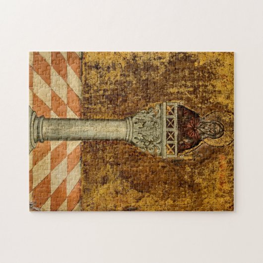 St. Alypius, das stylite orthodoxe Christliche Sym Puzzle (Horizontal)