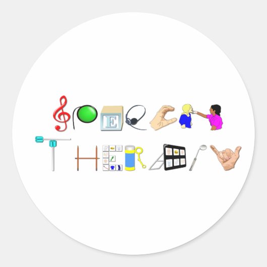 ST am Arbeitsplatz Runder Aufkleber (Vorderseite)