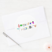 ST am Arbeitsplatz Runder Aufkleber (Umschlag)