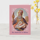 St. Ambrose of Milan (BEN 001) Karte (Gelbe Blume)