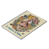 St. Ambrose of Milan with Flowers, Bees, and Hive Notizblock (Linke Seite)