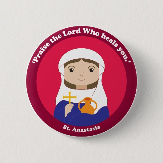 St. Anastasia Button (Vorderseite)