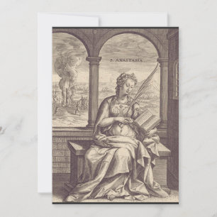 St. Anastasia Christlicher Heiliger und Märtyrer Einladung