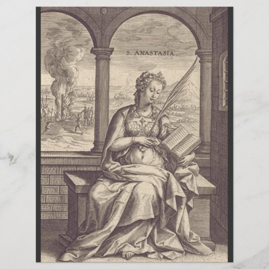 St. Anastasia Christlicher Heiliger und Märtyrer Flyer (Vorne)