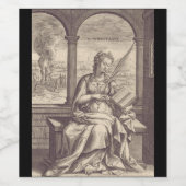 St. Anastasia Christlicher Heiliger und Märtyrer Weinetikett (Einzelnes Label)