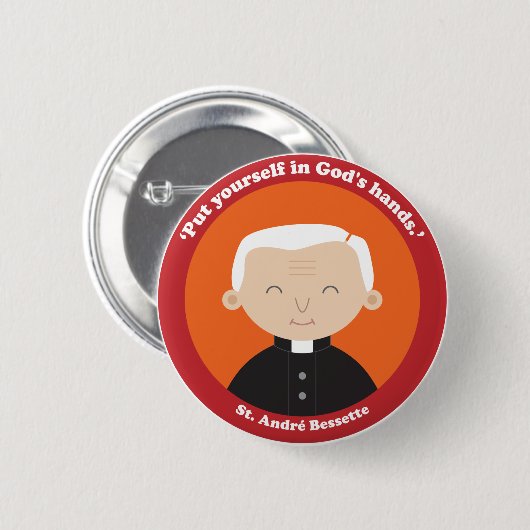 St. André Bessette Button (Vorne & Hinten)
