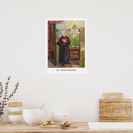St. Andre Bessette katholisches Klassenzimmer-Post Poster (Küche)