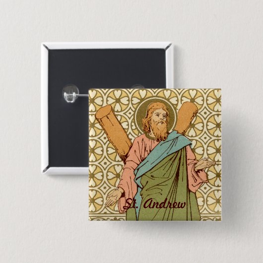 St. Andreas der Apostel (RLS 01) Button (Vorne & Hinten)