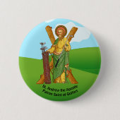 St. Andreas, der Apostel, Schutzpatron der Golfer Button (Vorderseite)