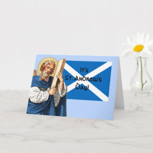 St. Andreas, der Apostel und die Flagge Schottland Karte