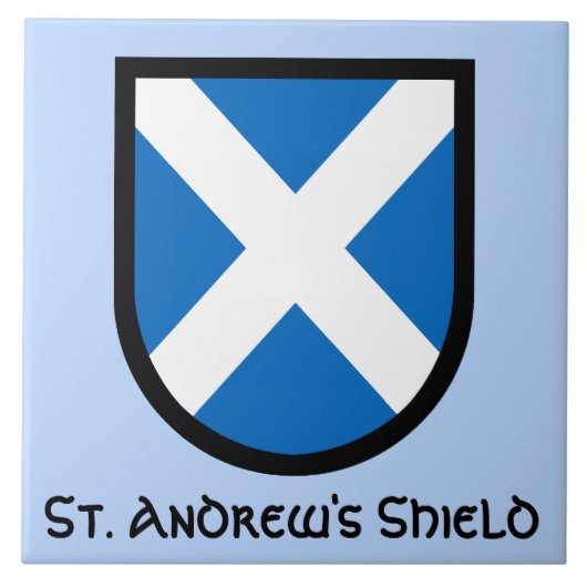 St. Andreas' Schild Fliese (Vorderseite)