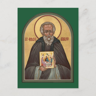 St. Andrei Rublev Prayer Card Postkarte