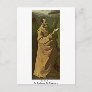 St. Andrew By Zurbaran De Francisco Postkarte