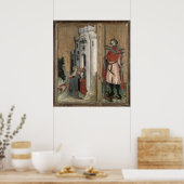 St. Andrew Chasing Demons aus der Stadt Poster (Küche)