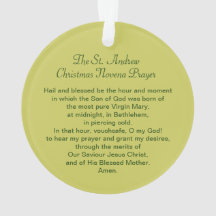 St. Andrew Christmas Novena Gebet Acrylic