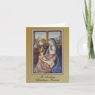 St. Andrew Christmas Novena Gebet Feiertagskarte