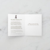 St. Andrew Christmas Novena Gebet Feiertagskarte (Innenseite)