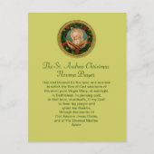 St. Andrew Christmas Novena Gebet Postkarte (Vorderseite)