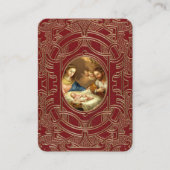 St. Andrew Christmas Novena Jungfrau Mary Jesus Visitenkarte (Vorderseite)