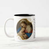 St. Andrew Christmas Novena Jungfrau Mary Jesus Zweifarbige Tasse (Links)