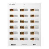 St. Andrew Christmas Novena Tracker Adressaufkleber (Vorne)