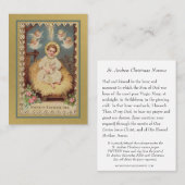 St. Andrew Christmas Novena Virgin Mary Jesus Holy Platzkarte (Vorne/Hinten)