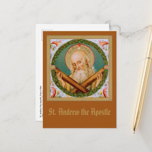 St. Andrew der Apostel (JMAS 02) Postkarte (Vorderseite/Rückseite Beispiel)