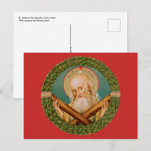 St. Andrew der Apostel (JMAS 02) Postkarte (Vorne/Hinten)