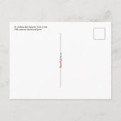 St. Andrew der Apostel (JMAS 02) Postkarte (Rückseite)