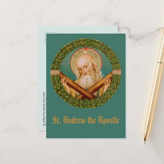 St. Andrew der Apostel (JMAS 02) Postkarte (Vorderseite/Rückseite Beispiel)