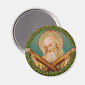 St. Andrew der Apostel (JMAS 02) Runde Magnet (Vorderseite/Rückseite)