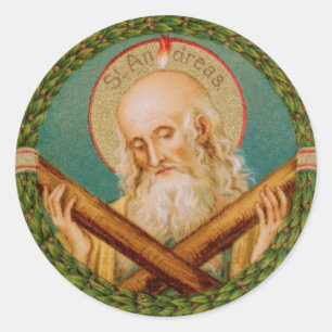St. Andrew der Apostel (JMAS 02) Runder Aufkleber