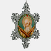 St. Andrew der Apostel (JMAS 02) Schneeflocken Zinn-Ornament (Links)