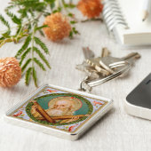 St. Andrew der Apostel (JMAS 02) Square Metal Schlüsselanhänger (Seite)