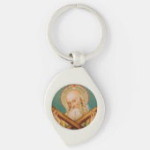 St. Andrew der Apostel (JMAS 02) Swirl Metal Schlüsselanhänger (Vorderseite)