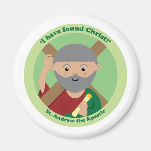 St. Andrew der Apostel Magnet (Vorne)
