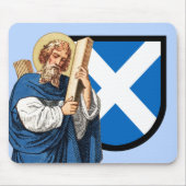 St. Andrew der Apostel (P 006) und Sein Schild Mousepad (Vorne)