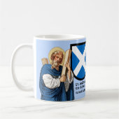 St. Andrew der Apostel (P 006) und Seine Schild-Ta Kaffeetasse (Links)