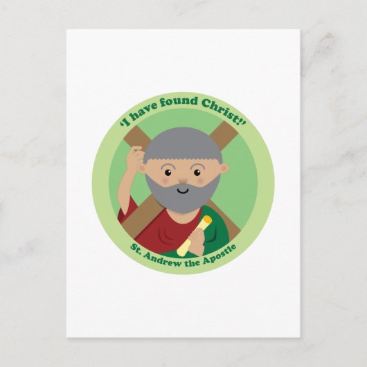 St. Andrew der Apostel Postkarte (Vorderseite)