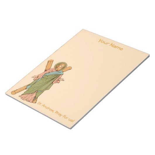 St. Andrew der Apostel (RLS 01) 8.5"x11" Notizblock (angewinkelt)