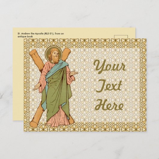 St. Andrew der Apostel (RLS 01) Postkarte 1 (Vorne/Hinten)