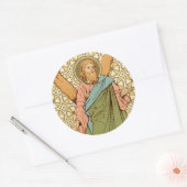 St. Andrew der Apostel (RLS 01) Runder Aufkleber (Umschlag)