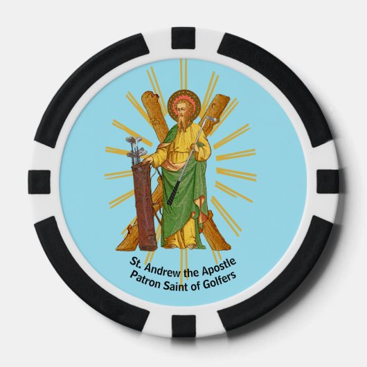 St. Andrew der Apostel / St. Jude Thaddeus Golf Pokerchips (Vorderseite)