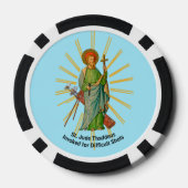 St. Andrew der Apostel / St. Jude Thaddeus Golf Pokerchips (Rückseite)