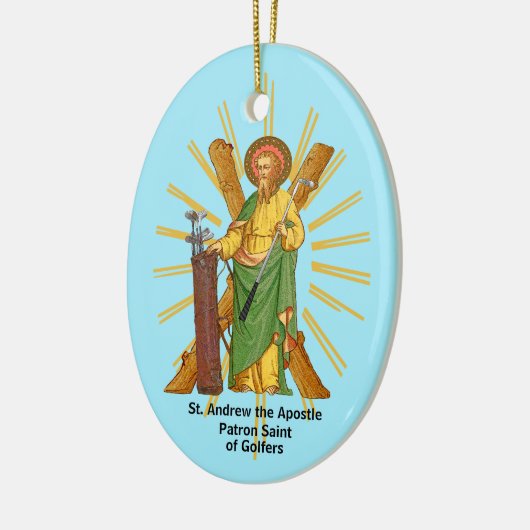 St. Andrew der Apostel / St. Jude Thaddeus Golfer Keramik Ornament (Links)