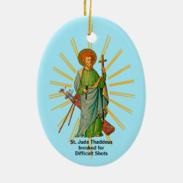 St. Andrew der Apostel / St. Jude Thaddeus Golfer Keramik Ornament