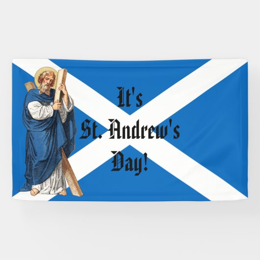 St. Andrew der Apostel und die Flagge Schottlands Banner (Horizontal)