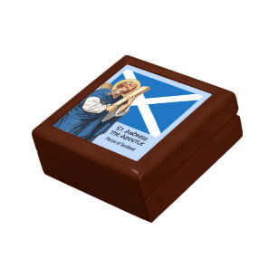 St. Andrew der Apostel und die Flagge Schottlands Erinnerungskiste