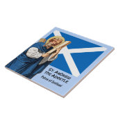 St. Andrew der Apostel und die Flagge Schottlands Fliese (Seite)