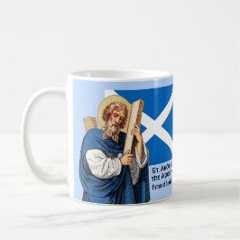 St. Andrew der Apostel und die Flagge Schottlands Kaffeetasse